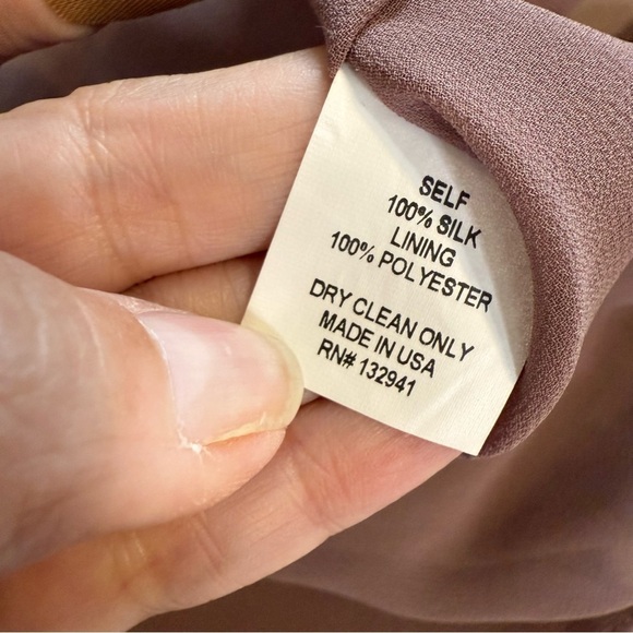 Amanda Uprichard Light Pink 100% Silk Tibi Mini Dress Size Small - Picture 9 of 12